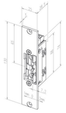 Effeff 138.63 ProFix® 2 Elektrische inbouw deuropener type 138 | spanningsloos ontgrendeld | met diode | met schootsignalering | 24V= | DIN links en