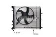 MAHLE CR 123 000S Radiateur du moteur ailettes jointes mécaniquement, boîte de vitesses manuelle