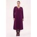 YOEK Plus Size jurk - paars
