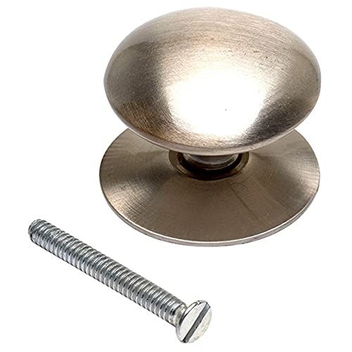 Bulk Hardware BH05199 Deurknop Satijn Nikkel Victoriaans 50mm, Wit