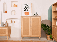 JUTGLA Commode JUTGLA 2 portes chêne
