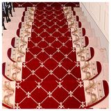 uutaoumee Europese stijl trapmat, zelfklevende mat voor thuis, antislipmat, effen houten traploper, geschikt voor ouderling, kinderen en huisdieren, I (5 stuks) - 31,4¡Á9,4¡Á1,1 inch