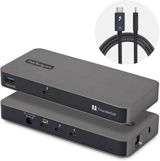 StarTech.com 4-Port Thunderbolt™ 5 Hub met Thunderbolt™ Share KVM