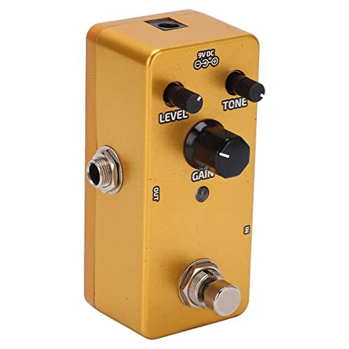 Shanrya Distortion Pedaal, Single Block Effects Warm Sound voor elektrische gitaar voor gitaristen om te oefenen voor prestaties