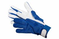 Jah 978 lederen handschoenen 10 paar dunne klittenbandsluiting natuur maat 8