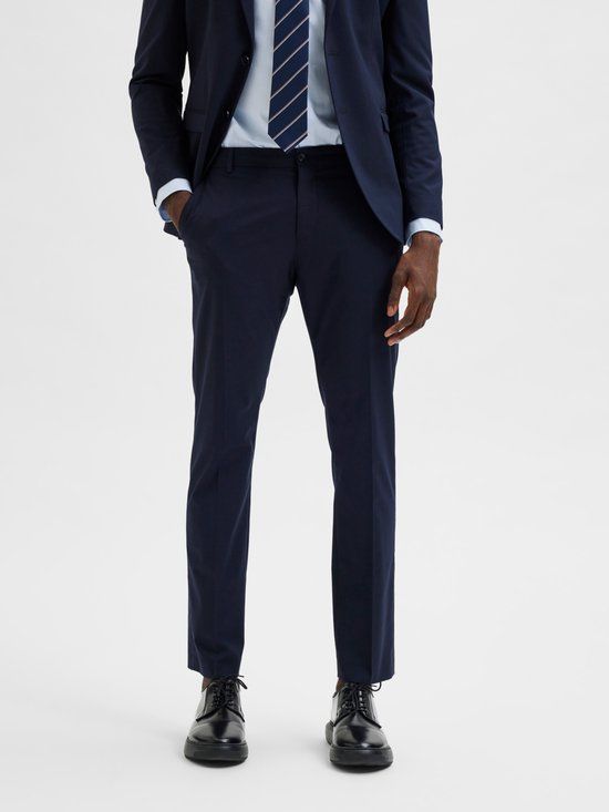 Selected Slim Mylologan Pantalon Blauw Maat 46 Heren