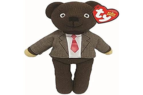 TY 46226 Mr Bean Teddy Jacket & Tie Pluche, bruin