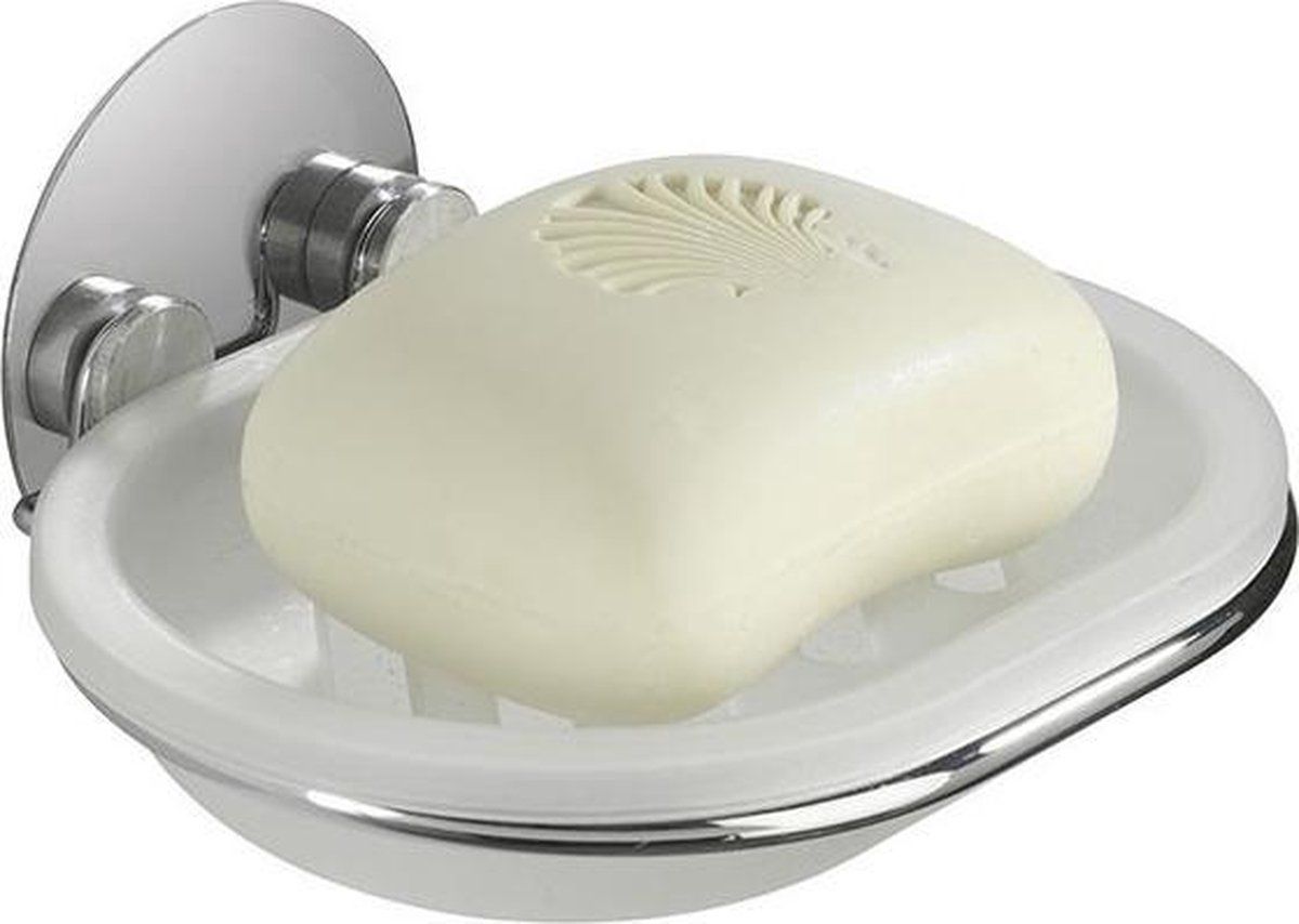 Wenko Turbo-Loc Zeephouder - Chroom - 13 x 11 cm - Staal