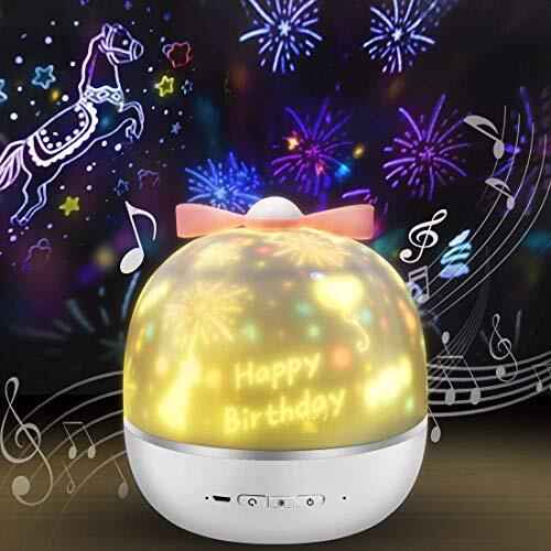 Gutsbox Led-sterrenhemel projector, led-projector lamp baby nachtlampje 360° roterend met 6 projectiefilms, perfect voor kinderen, verjaardagen, Kerstmis