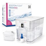 FRESIAMAX filterhouder, 7,5 l, incl. 1 cartridge, waterdispenser, vermindert kalk, chloor en verontreinigingen, digitaal display, ontwerp voor koelkast en werkblad, BPA-vrij, water met optimale smaak.