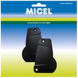 MICEL - 92568 - Zijpaneel voor luifels, voor 85 mm draagprofiel, zwart, 64,6 x 10,4 x 96,4 mm