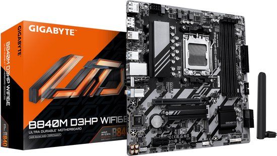 GIGABYTE B840M D3HP WIFI6E AMD B840 Socket AM5 micro ATX