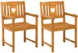 vidaXL Tuinstoel Naturel Massief Acacia Hout