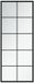 vidaXL Wandspiegel 100x40 cm Metaal Zwart