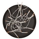Merkloos / Sans marque Lichtsnoer clusterverlichting op batterijen - 3x - geel - 200 cm - met timer - feestverlichting