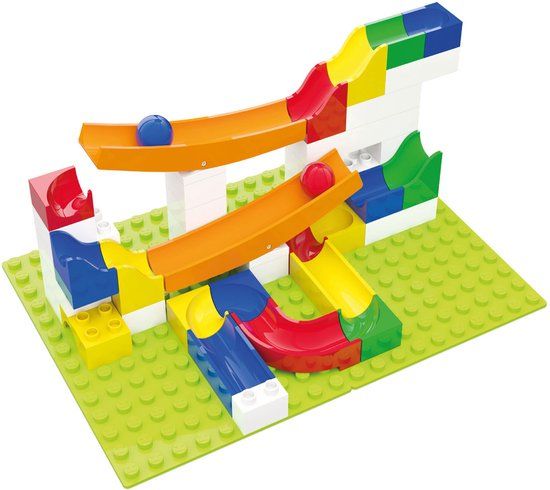 Hubelino Knikkerbaan Wipwapaanvulset - 45 delig - Multicolor