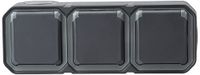 Legrand - Drievoudig stopcontact met waterdichte aarding, voorbekabeld, met Plexo 16 A, 250 V, compleet geleverd, horizontale montage, antraciet