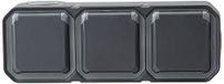 Legrand - Drievoudig stopcontact met waterdichte aarding, voorbekabeld, met Plexo 16 A, 250 V, compleet geleverd, horizontale montage, antraciet