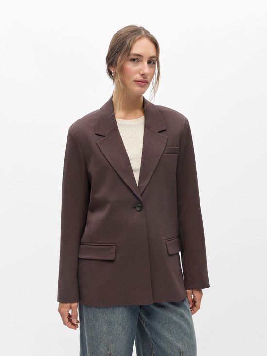 OBJECT BESTSELLER WHOLESALE BENELUX BV APPAREL Object Objlisa Lo Blazer Noos Dames Blazer - Bruin - Maat 36