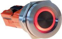 Joy-it Button22T-01 Schakelaar Moment Rood, Blauw (Ø x l) 22 mm x 38 mm IP68, IK10 1 stuk(s)