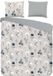 Good Morning Gioia Flanel Dekbedovertrek Grijs-2-persoons (200 x 200/220 cm)