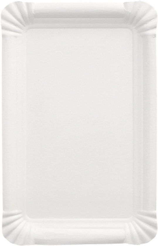 Papstar Pure Papieren Bordjes 13 x 20 cm Wit 250 Stuks