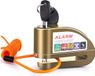 VINZ Elbroes antivol de disque avec alarme – 6 mm - Bronze