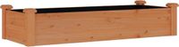 vidaXL Plantenbak verhoogd met voering 120x45x25 cm vurenhout bruin