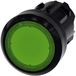 Siemens 3SU10010AD400AA0 3SU1001-0AD40-0AA0 Verlichte melder Kunststof frontring, Rond Knop Zwart, Groen 1 stuk(s)
