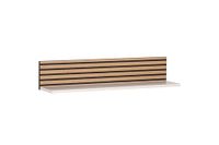 Schildmeyer Ekko 158303 Legplank in matwit met akoestisch plaat-look, 80 × 17,3 × 15,7 cm