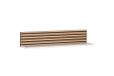 Schildmeyer Ekko 158303 Legplank in matwit met akoestisch plaat-look, 80 × 17,3 × 15,7 cm