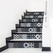 Ambiance Sticker Zelfklevende trap, tegels, trap, Zola, zelfklevend, voor trappen, cementtegels, 2 stroken van 15 cm x 105 cm