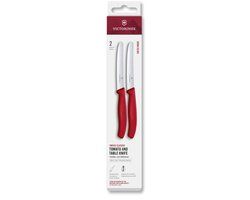 Victorinox Tafelmes Set Rood 2 Stuks 11cm Kartel Kunststof