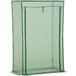 Pangivo Serre de jardin pour tomates et plantes en acier galvanisé avec housse PVC 100 x 50 x 150 cm vert
