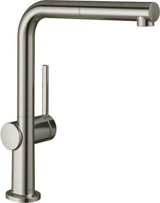 Hansgrohe Talis M54 Keukenkraan - RVS Look - Met Uittrekbare Sproeikop