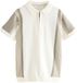 Next Jongens Gebreide Polo met Rits Naturel