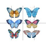 Artery8 Vlinders Vector Aquarel XL Giant Paneel Poster (8 Secties)
