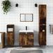 Maison Exclusive - Armoire de salle de bain Chêne fumé 65x33x60 cm Matériau dérivé du bois