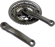 HBS Crankstel 24-34-42t – 170 Mm – Staal – Zwart – Voor Stads- En Toerfietsen