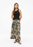 s.Oliver Gebloemde Viscose Broek Regular Fit Regular Waist Oker