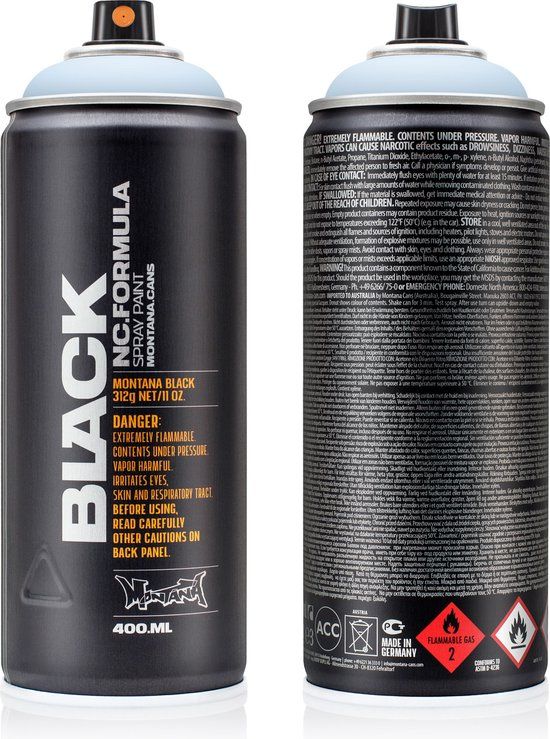 Montana BLACK 5200 Ice Blue spuitbus 400ml