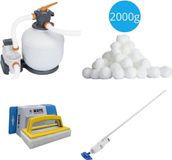 WAYS - Filterpomp 5678 L/u & 12 Filters Type III & Scrubborstel
