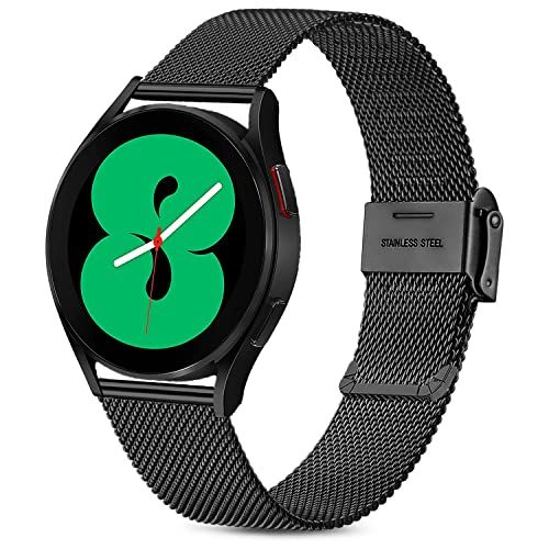 Issinlky horlogeband voor Samsung Galaxy Watch 4, 20 mm roestvrijstalen metalen band voor Galaxy Watch 4 Classic / Galaxy Watch 3 41 mm / Galaxy Watch Active 2 / Gear Sport / Amazfit GTS