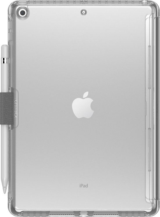 OtterBox Symmetry doorzichtige hoes voor iPad 10,2-Inch (7e gen/8e gen/9e gen), schokbestendig, valbestendig, dunne beschermende hoes, getest volgens militaire standaard, Transparant, Geen Retailverpakking