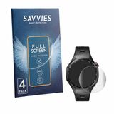 Savvies - Screenprotector voor Huawei Watch GT 7 Pro - Folie Beschermfolie transparant volledig dekking 4 Stuks