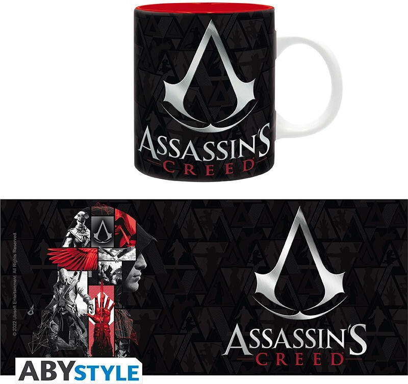 Abystyle assassin's creed mug - crest red&black