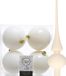 Decoris Kaemingk B.V. Kunststof kerstballen - 10 cm - 9 stuks - Wol wit