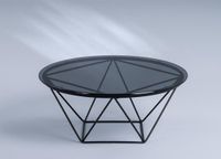 M2 Kollektion Nairo Salontafel Glas Ø70 cm