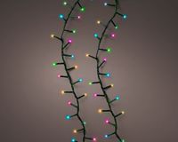 Lumineo Guirlande lumineuse LED 34 mètres – 1500 micro-LEDs multicolores doux – Minuterie & 8 effets scintillants