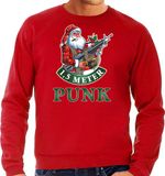 Bellatio Decorations Shoppartners Bv Foute Kerst sweater / Kerst trui 1,5 meter punk rood voor heren - Kerstkleding / Christmas outfit L